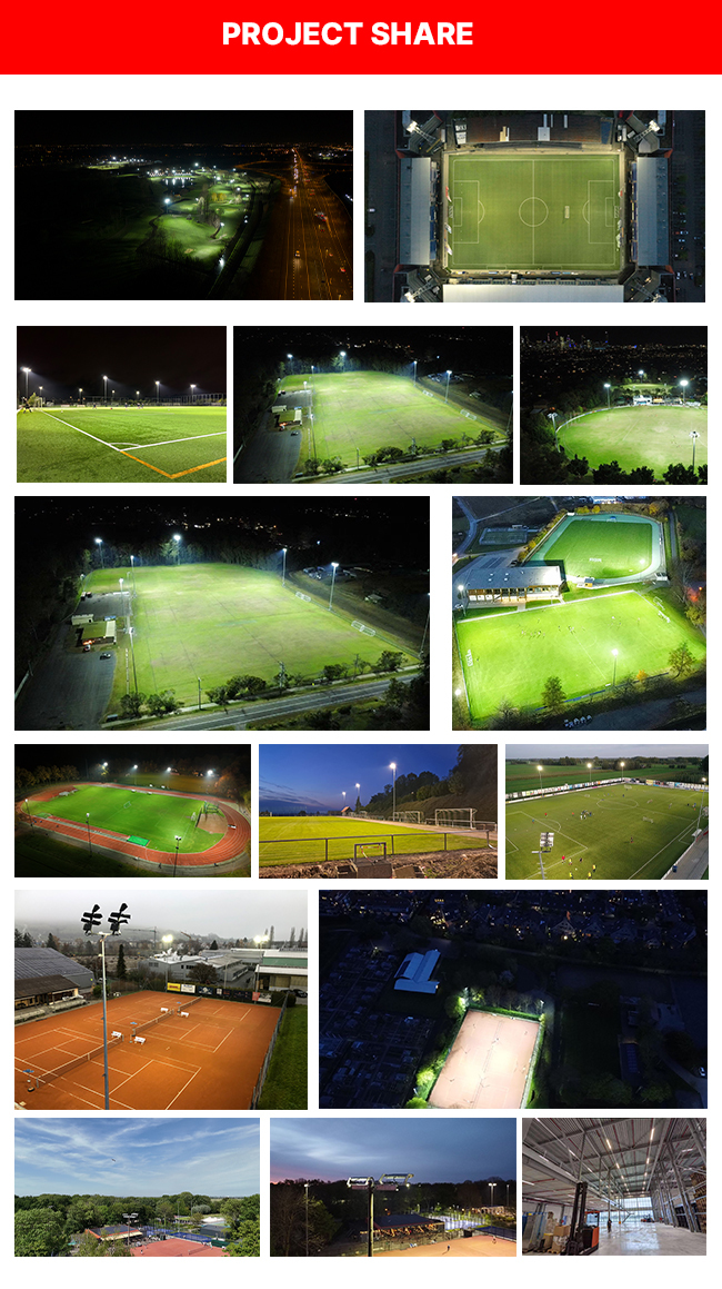 Outdoor Stadiums Stadium LED Lights Featuring Die-cast Aluminum Bracket ...